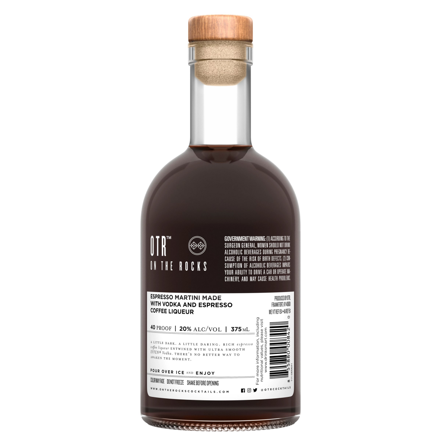 slide 7 of 8, On The Rocks EFFEN Espresso Martini Ready to Drink Cocktail 375 ml, 375 ml