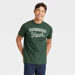 Men's Short Sleeve Graphic T-Shirt - Goodfellow & Co Dark Green XXL