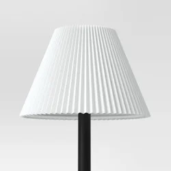 Large Pleated Lamp Shade White - Threshold™: Cotton Empire, Slip Uno Fitter, No Assembly Required