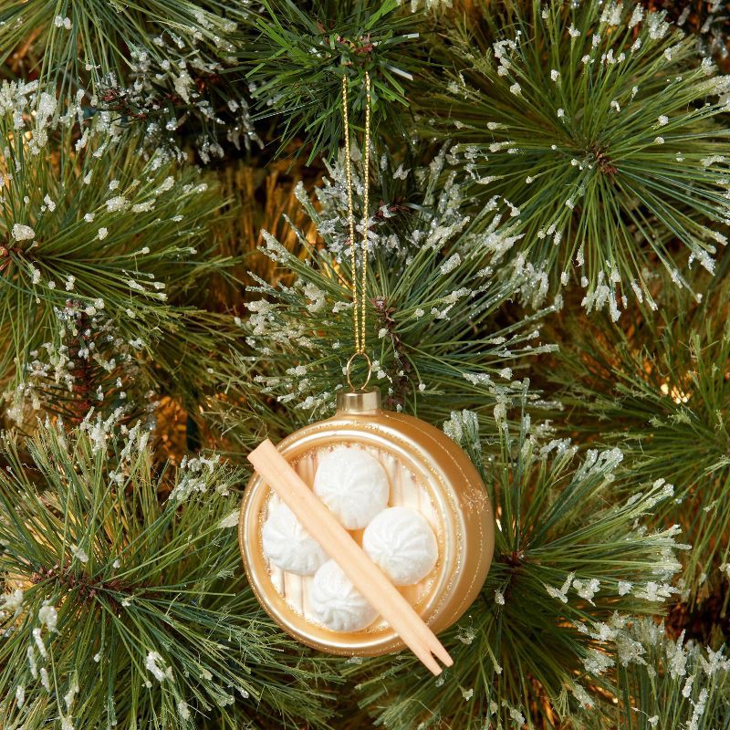 slide 2 of 3, 4" Glass Steamed Buns Christmas Tree Ornament - Wondershop™, 1 ct