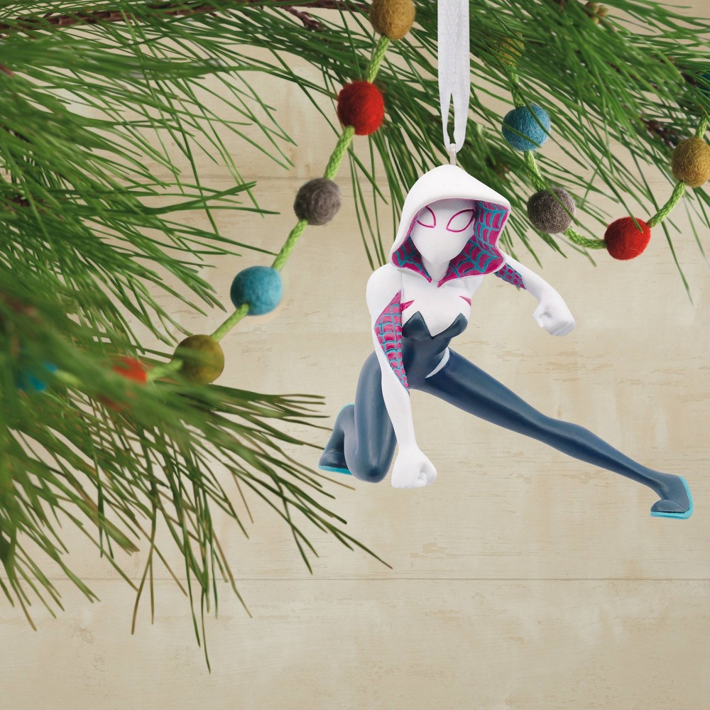 slide 4 of 4, Hallmark Marvel Spider-Gwen Christmas Tree Ornament, 1 ct