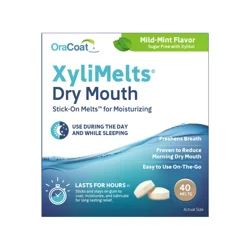 OraCoat XyliMelts Dry Mouth Mild-Mint Flavor Stick-On Melts 40 ea