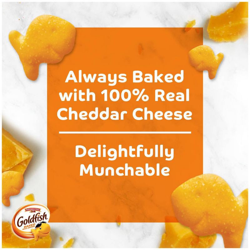 slide 10 of 16, Goldfish Cheddar Crackers Snack Pack MultiPack Box - 30oz/30ct, 30 oz, 30 ct