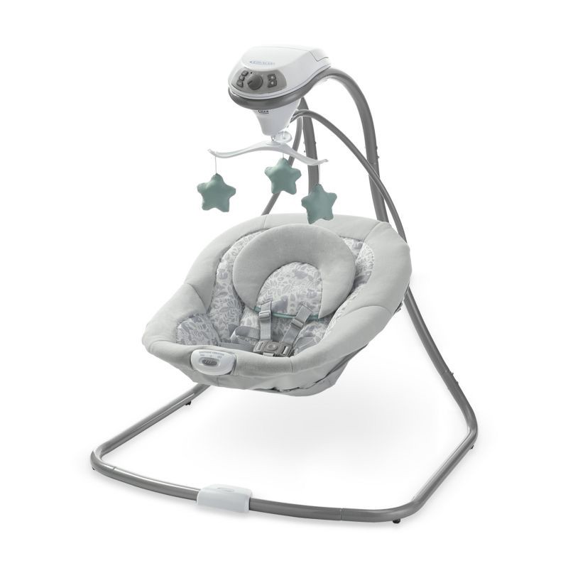 slide 1 of 6, Graco Simple Sway Baby Swing - Gray, 1 ct