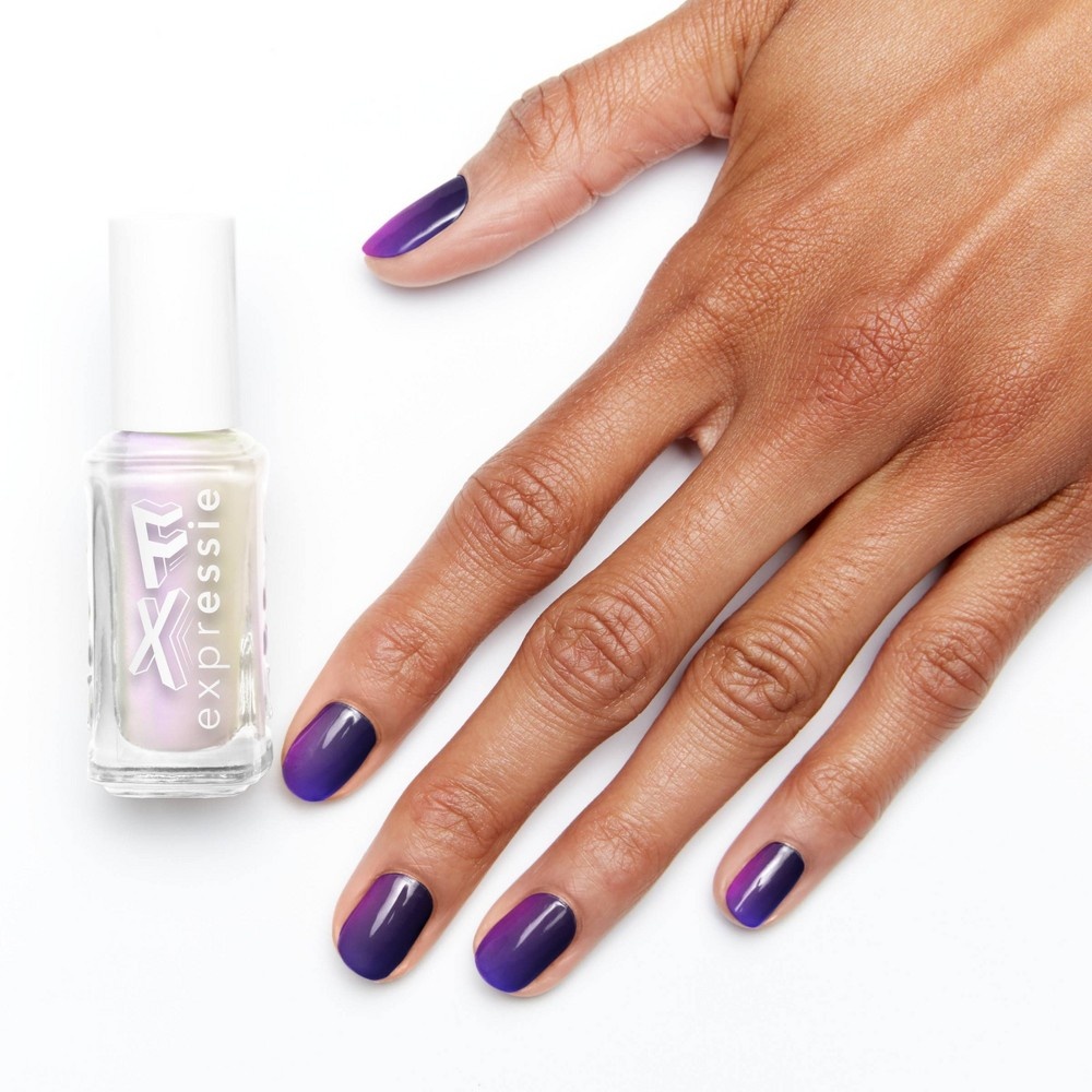 slide 5 of 6, essie Expressie FX Collection 8-Free Vegan Nail Polish - Iced Out Top Coat - Pearlescent - 0.33 fl oz, 0.33 fl oz