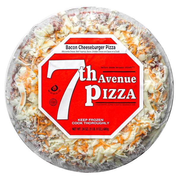 slide 1 of 1, 7Th Ave Pizza Bacon Cheeseburger, 24 oz