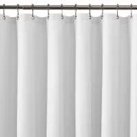 Everyday Living Waterproof Fabric Shower Liner - White