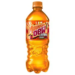 Mountain Dew Live Wire Soda Orange 20 Fl Oz