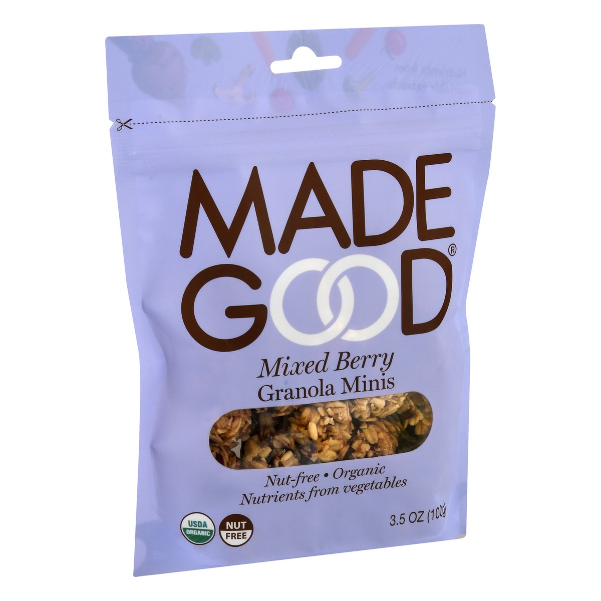 slide 2 of 9, MadeGood Mixed Berry Granola Minis 3.5 oz, 3.5 oz