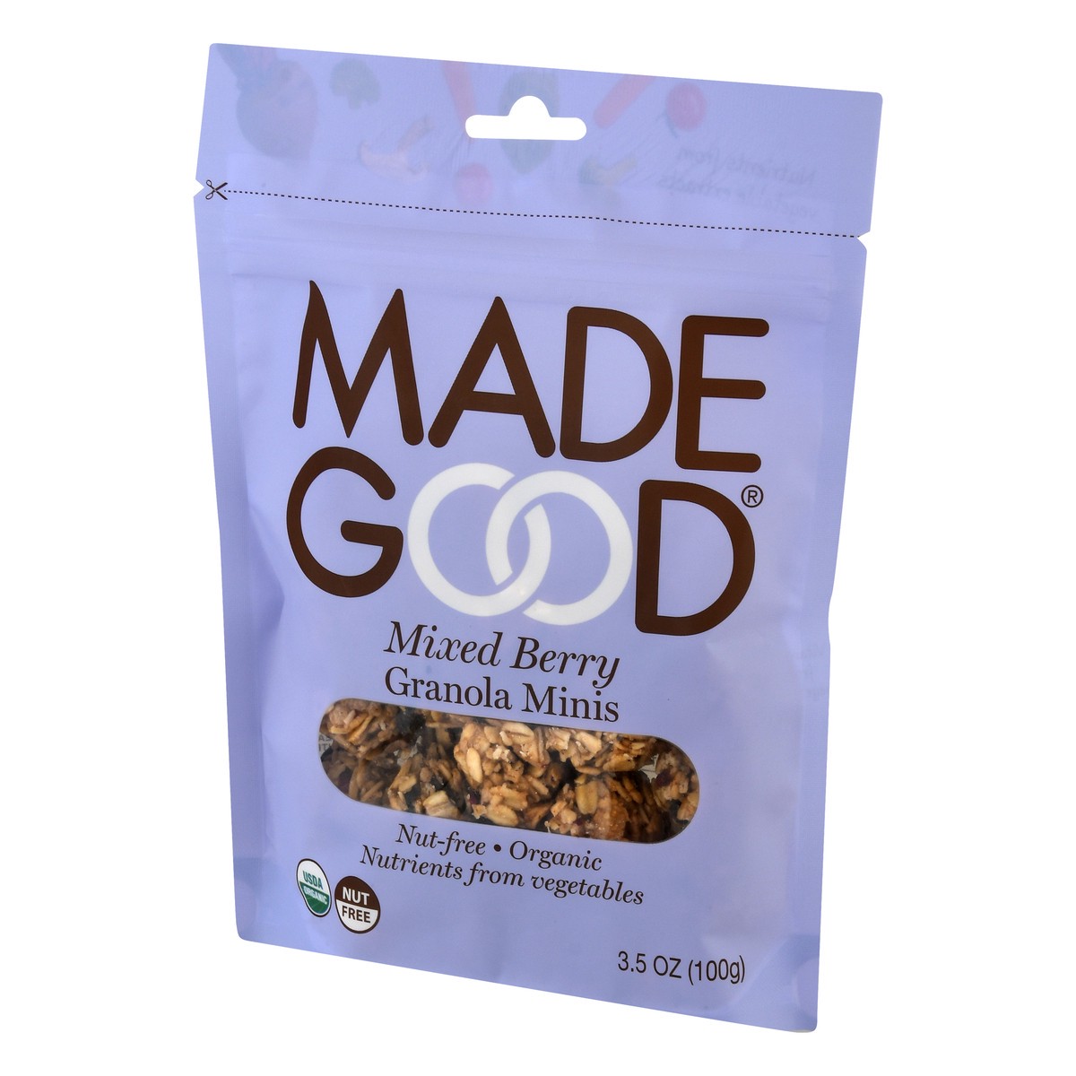 slide 3 of 9, MadeGood Mixed Berry Granola Minis 3.5 oz, 3.5 oz