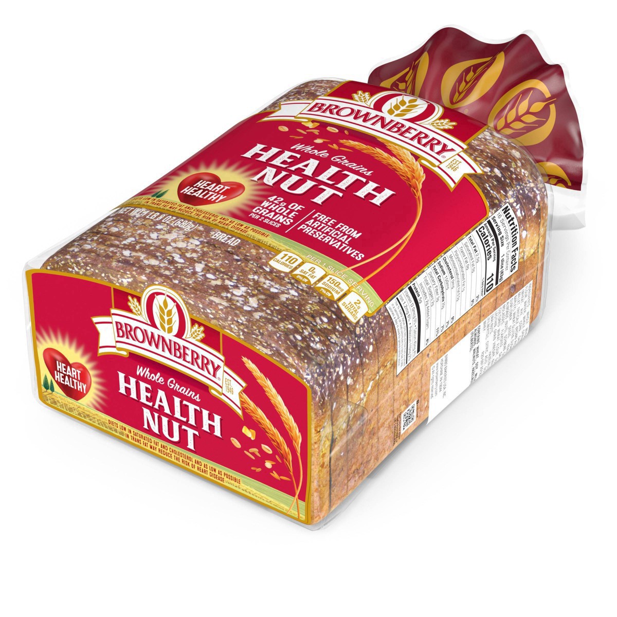 slide 34 of 54, Brownberry Whole Grains Health Nut Bread, 24 oz, 1 ct