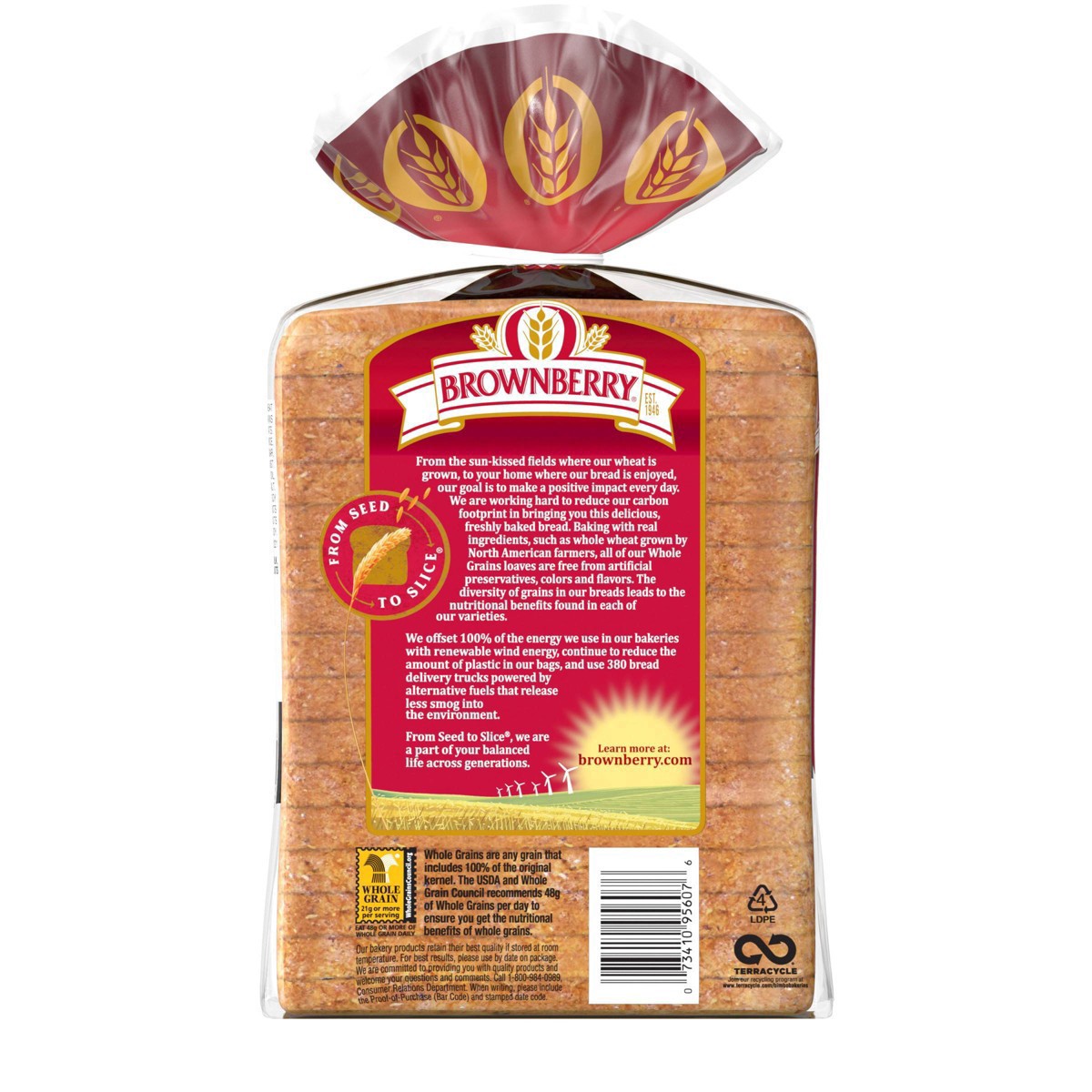 slide 50 of 54, Brownberry Whole Grains Health Nut Bread, 24 oz, 1 ct