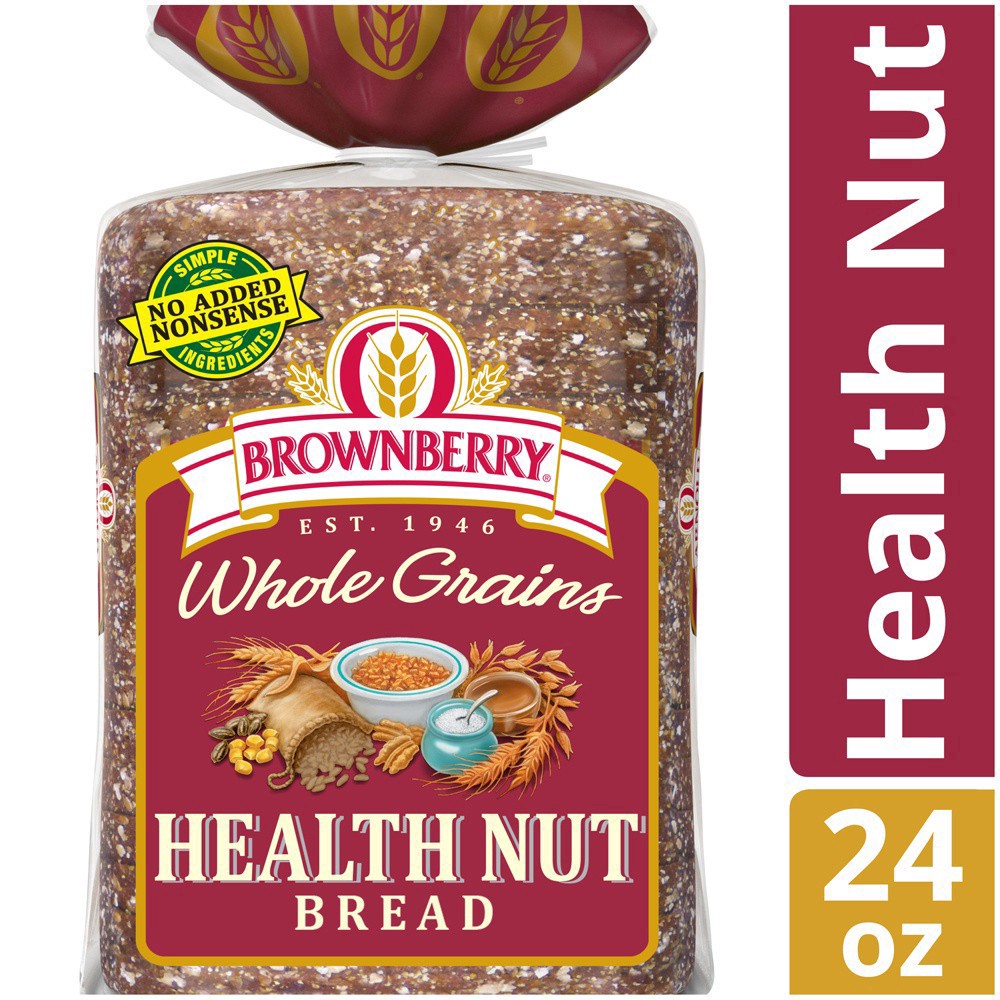 slide 45 of 54, Brownberry Whole Grains Health Nut Bread, 24 oz, 1 ct