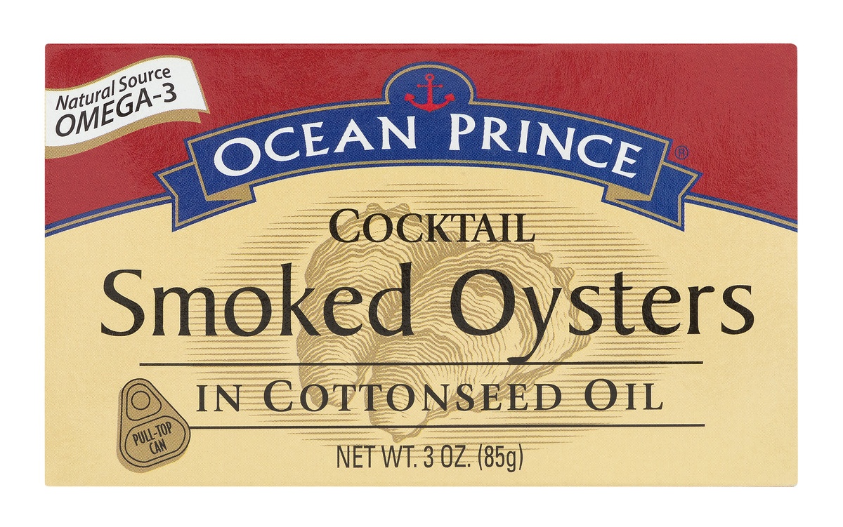 slide 1 of 11, Crown Prince Cocktail Smoked Oysters, 3 oz