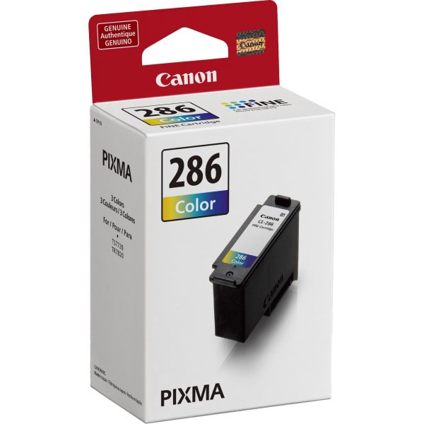 slide 2 of 3, Canon Cl-286 Amr Black/Tri-Color Ink Cartridges, 6217C001, 1 ct