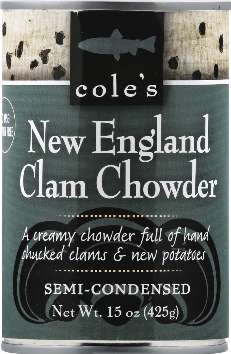 slide 13 of 13, Cole's Semi-Condensed New England Clam Chowder - 15 oz, 15 oz