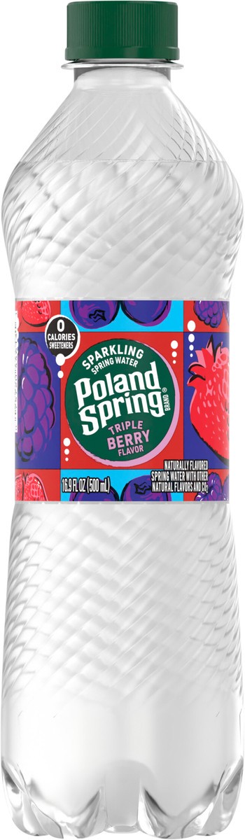 slide 7 of 9, Poland Spring Sparkling Water, Triple Berry- 16.9 fl oz, 16.9 fl oz