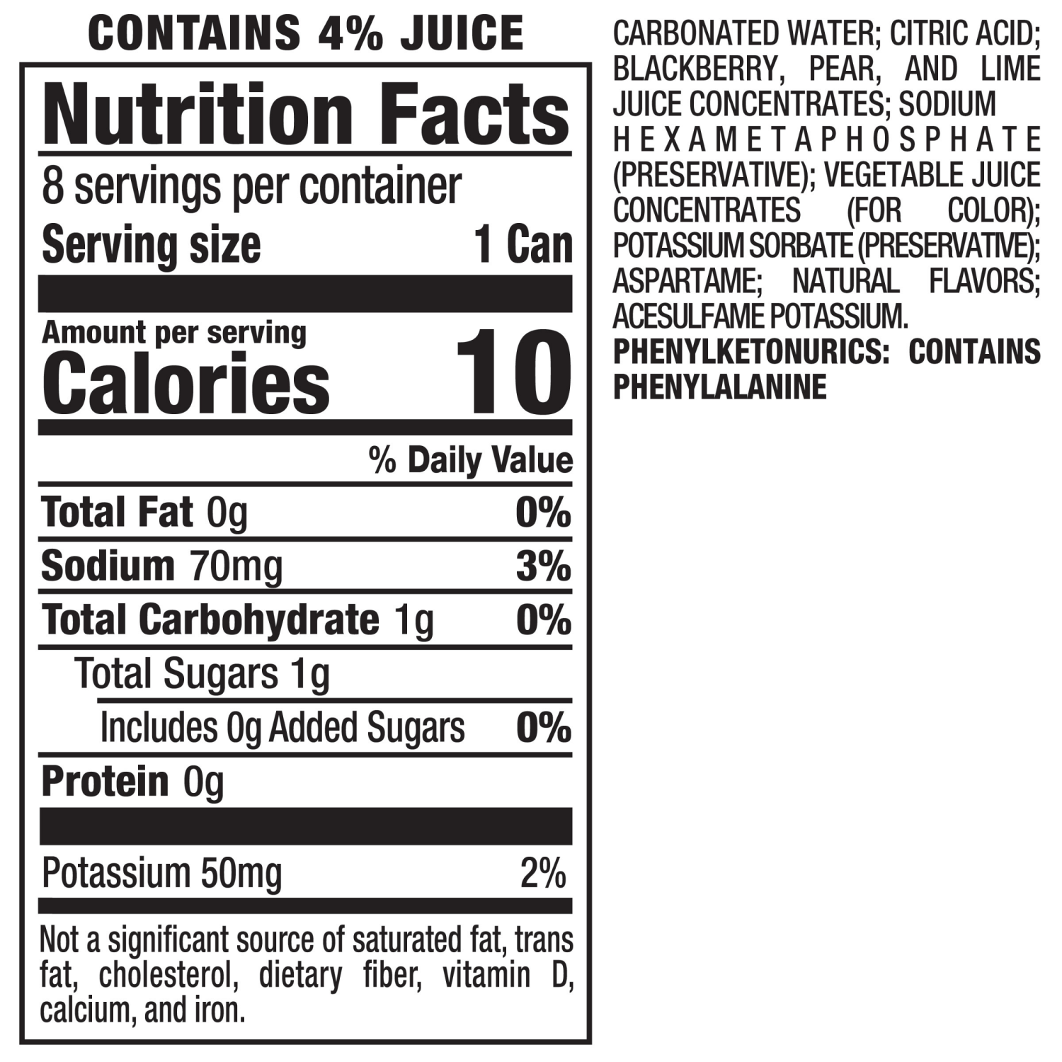 slide 3 of 5, Bonsai Blackberry Lime Sweetened Sparkling Water, 12 fl oz cans, 8 pack, 8 ct; 12 fl oz