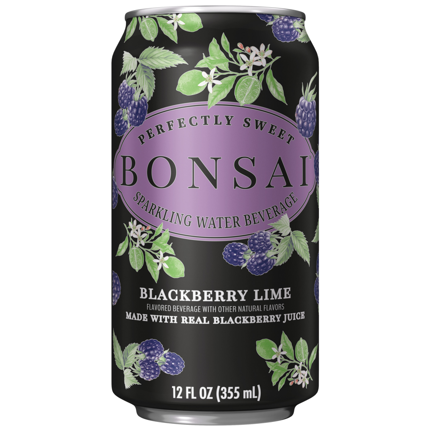 slide 6 of 7, Bonsai Blackberry Lime Sweetened Sparkling Water, 12 fl oz cans, 8 pack, 8 ct; 12 fl oz