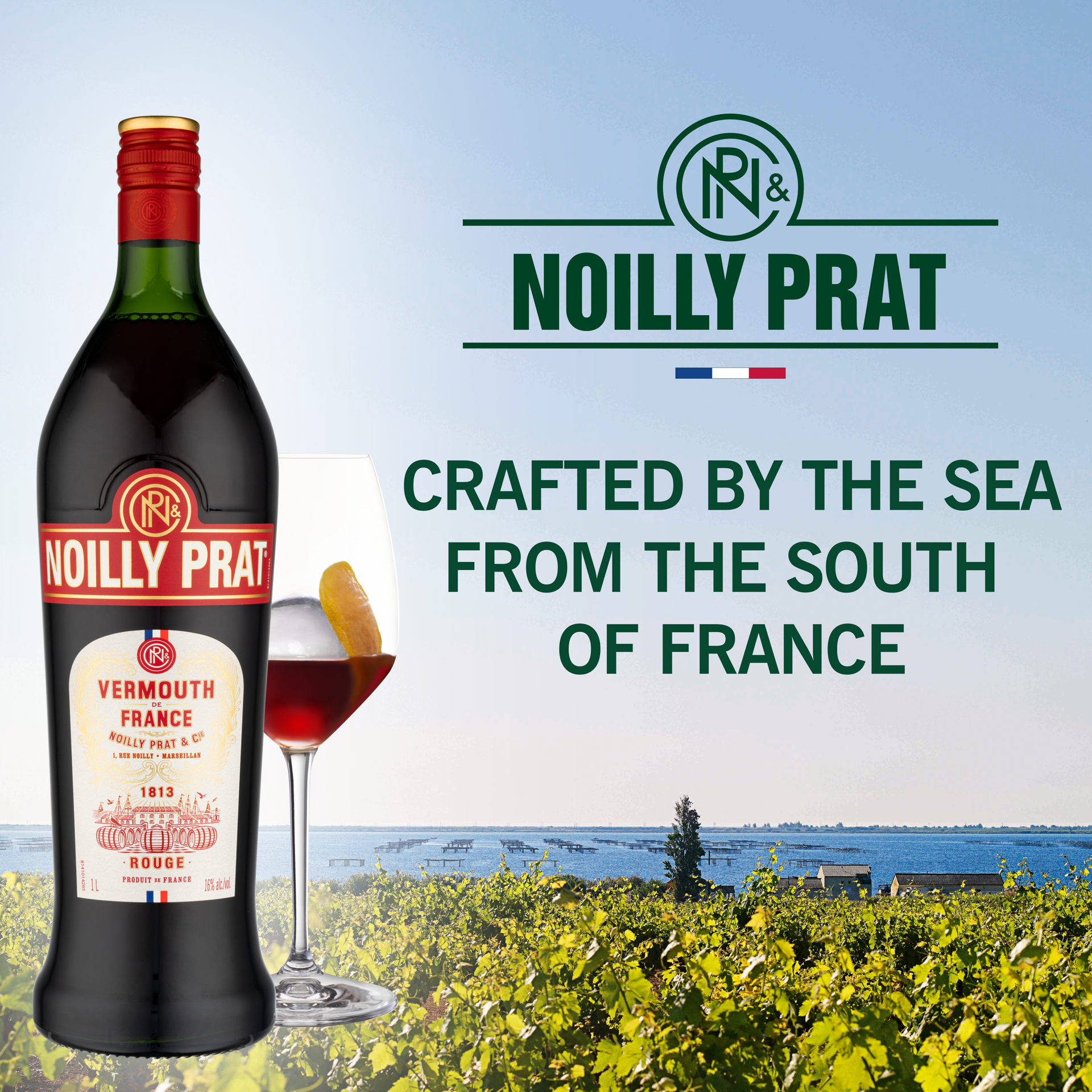slide 2 of 5, Noilly Prat Rouge Vermouth, Cocktail Mixer 16% 100Cl/1L, 1 liter