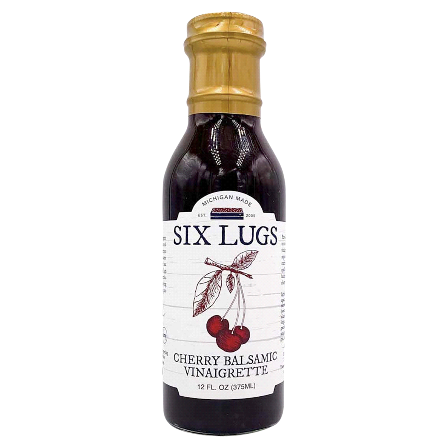 slide 1 of 2, Six Lugs Cherry Balsamic Vinaigrette, 12 oz
