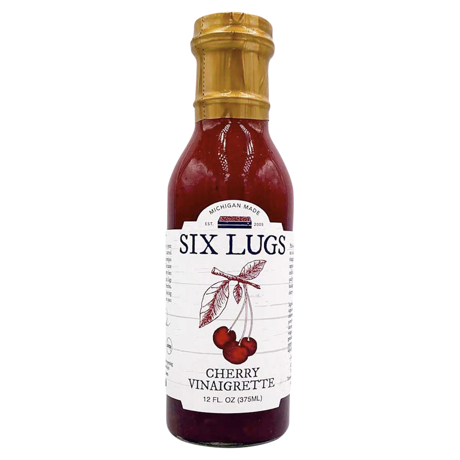 slide 1 of 2, Six Lugs Cherry Balsamic Vinaigrette, 12 Oz, 12 oz