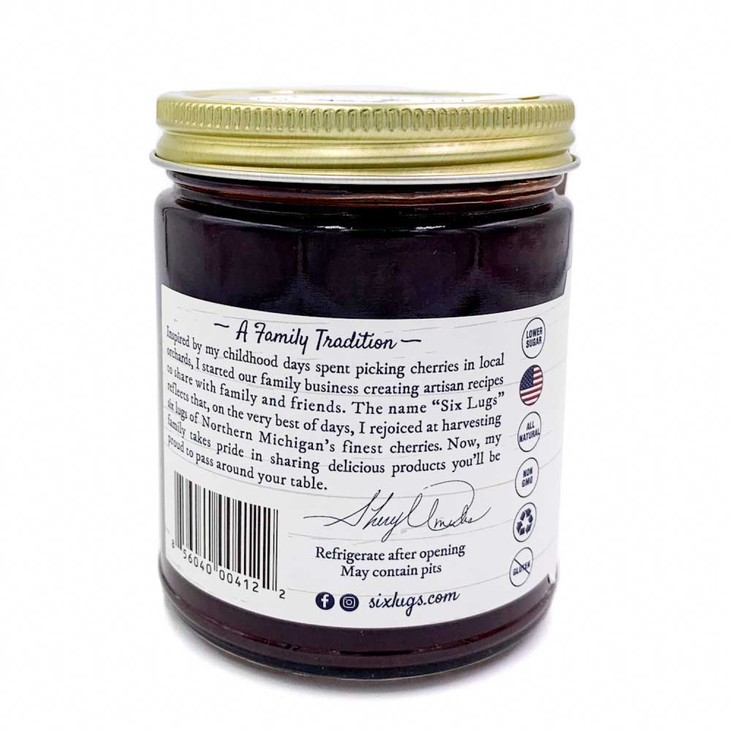 slide 2 of 3, OTHER-REGIONAL Six Lugs Tart Cherry Jam, 10 oz