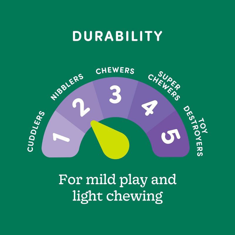 slide 4 of 4, Skinny Crinkle Fox Plush Dog Toy - M - Boots & Barkley™, 1 ct