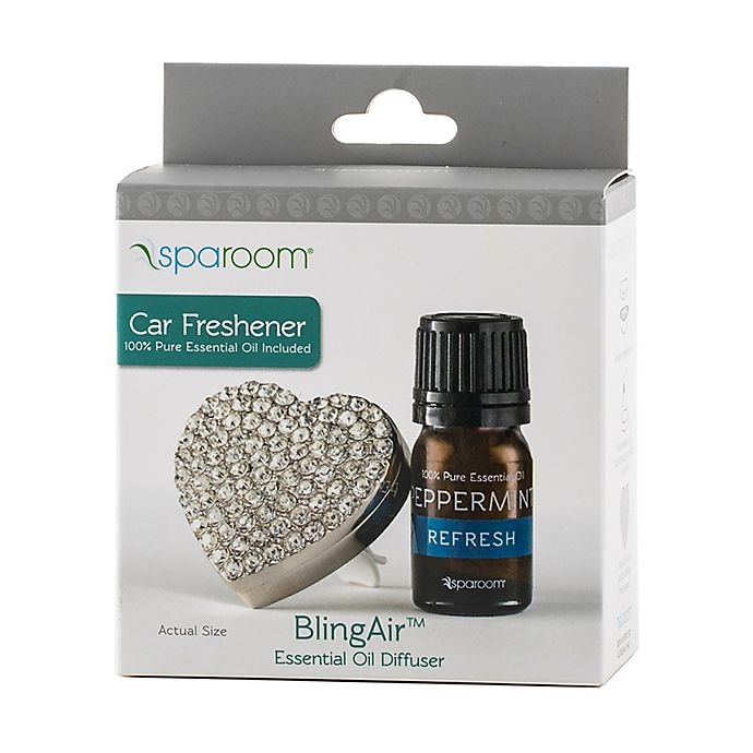 slide 2 of 3, SpaRoom BlingAir Car Vent Essential Oil Diffuser - Silver, 1 ct