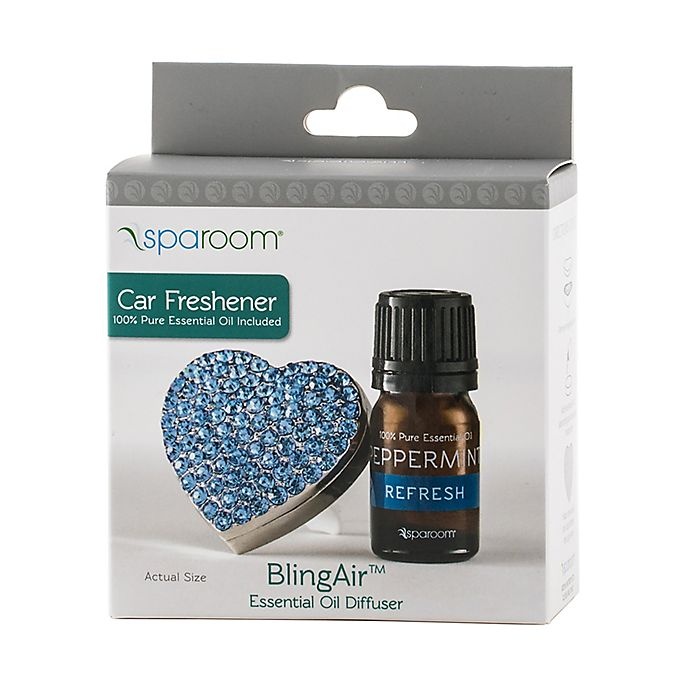 slide 2 of 3, SpaRoom BlingAir Car Vent Essential Oil Diffuser - Blue, 1 ct