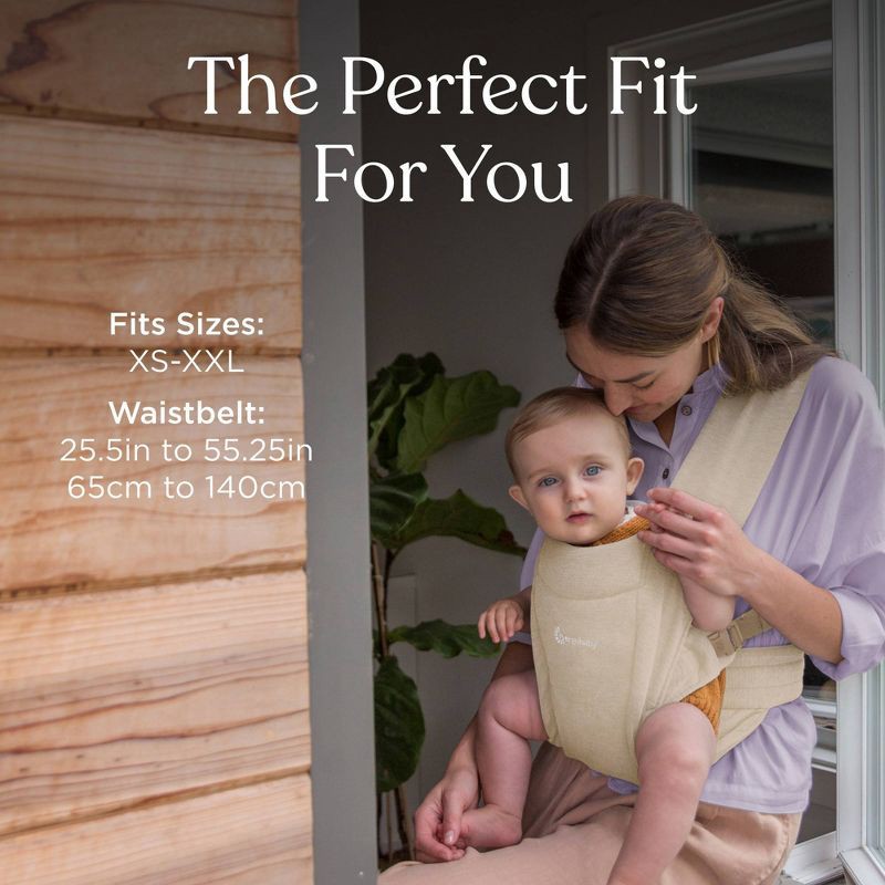 slide 7 of 8, Ergobaby Embrace Cozy Knit Newborn Carrier - Cream, 1 ct