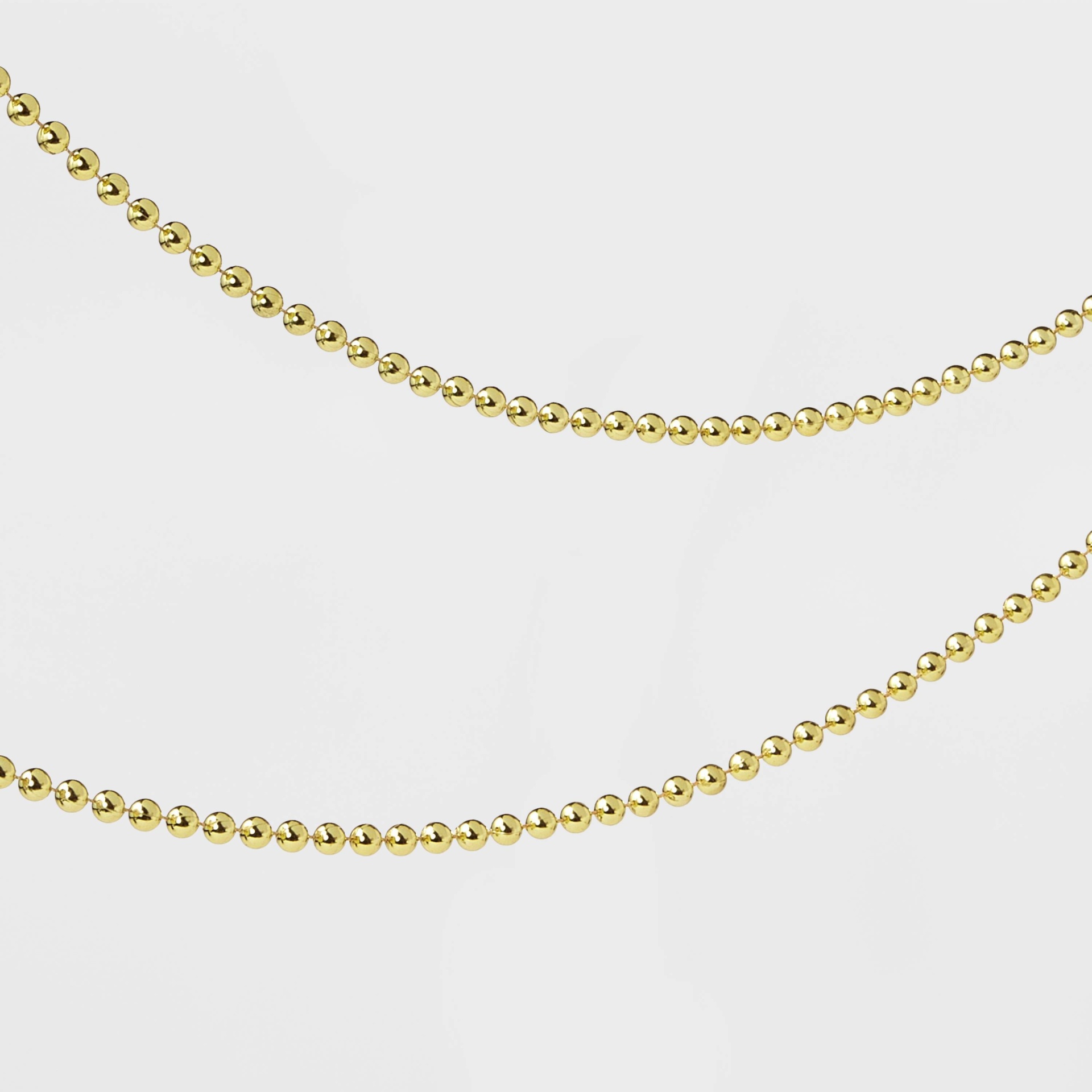 slide 1 of 2, 25' Plastic Bead Garland Gold - Wondershop, 25 ft