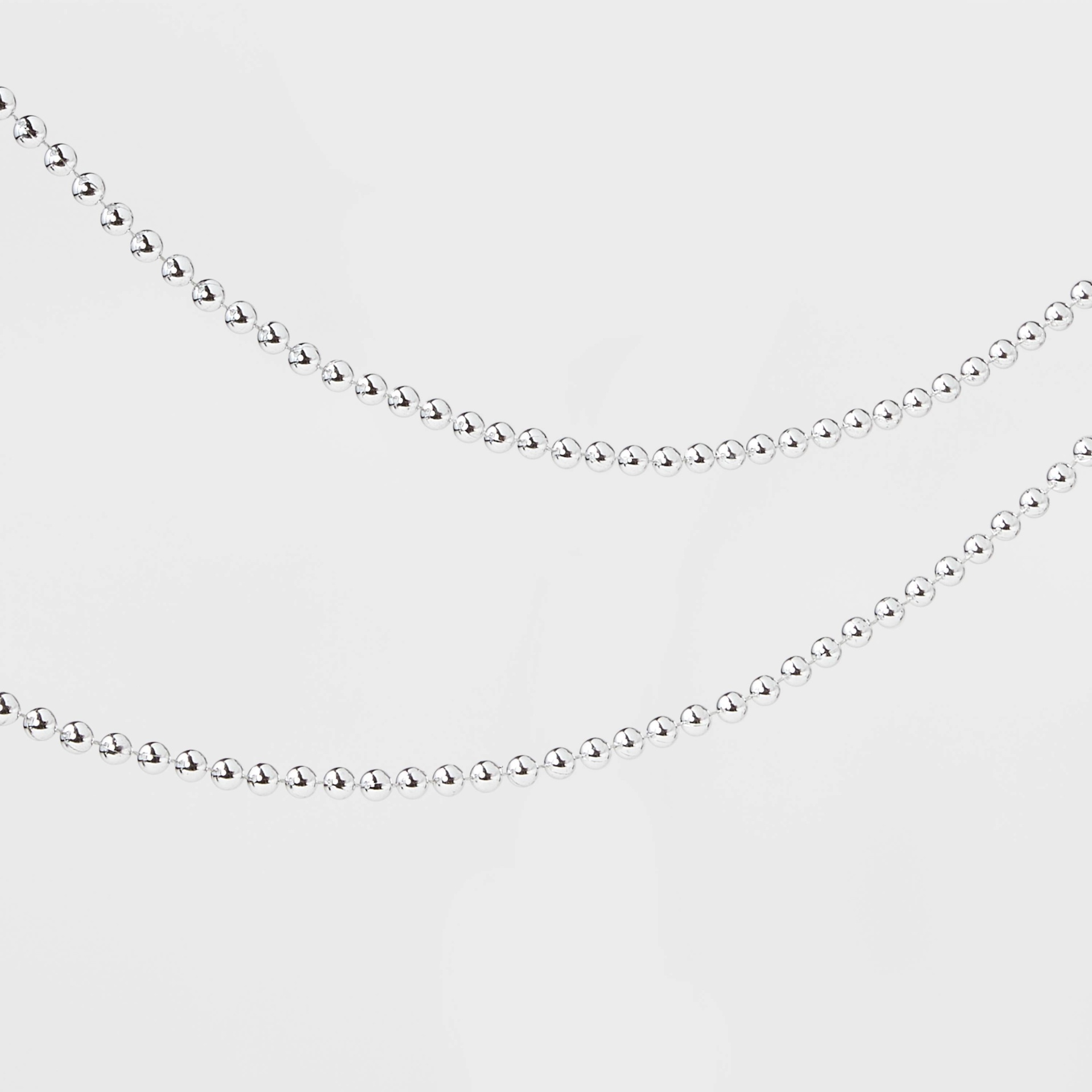 slide 1 of 3, 25' Plastic Bead Garland Silver - Wondershop, 25 ft