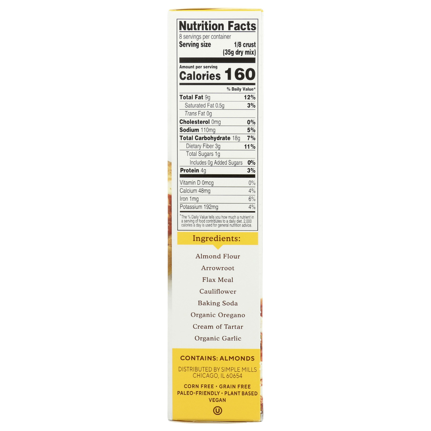 slide 3 of 4, Simple Mills Almond Flour Pizza Dough Baking Mix 9.8 oz, 9.8 oz