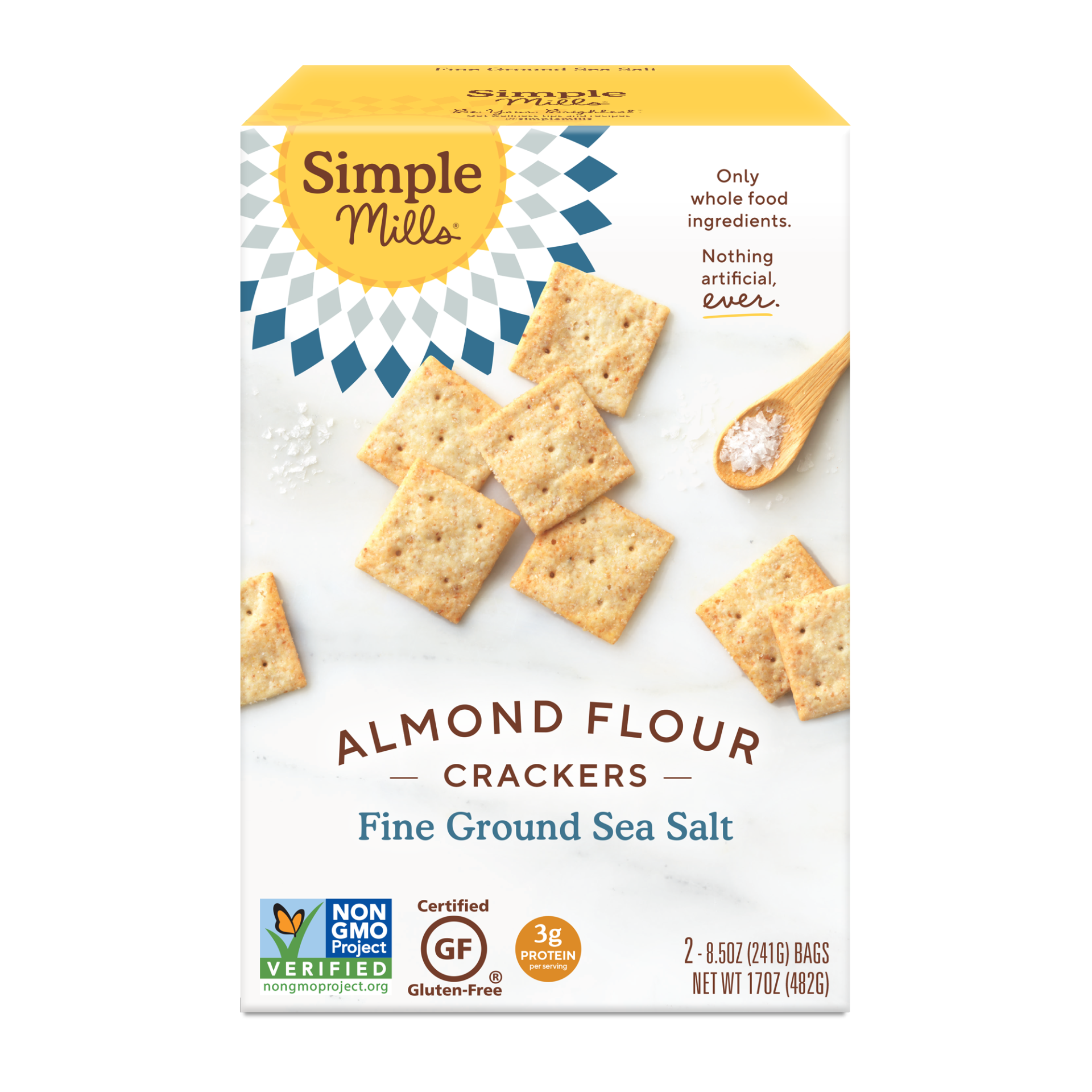 slide 1 of 2, Simple Mills Almond Flour Crackers, 