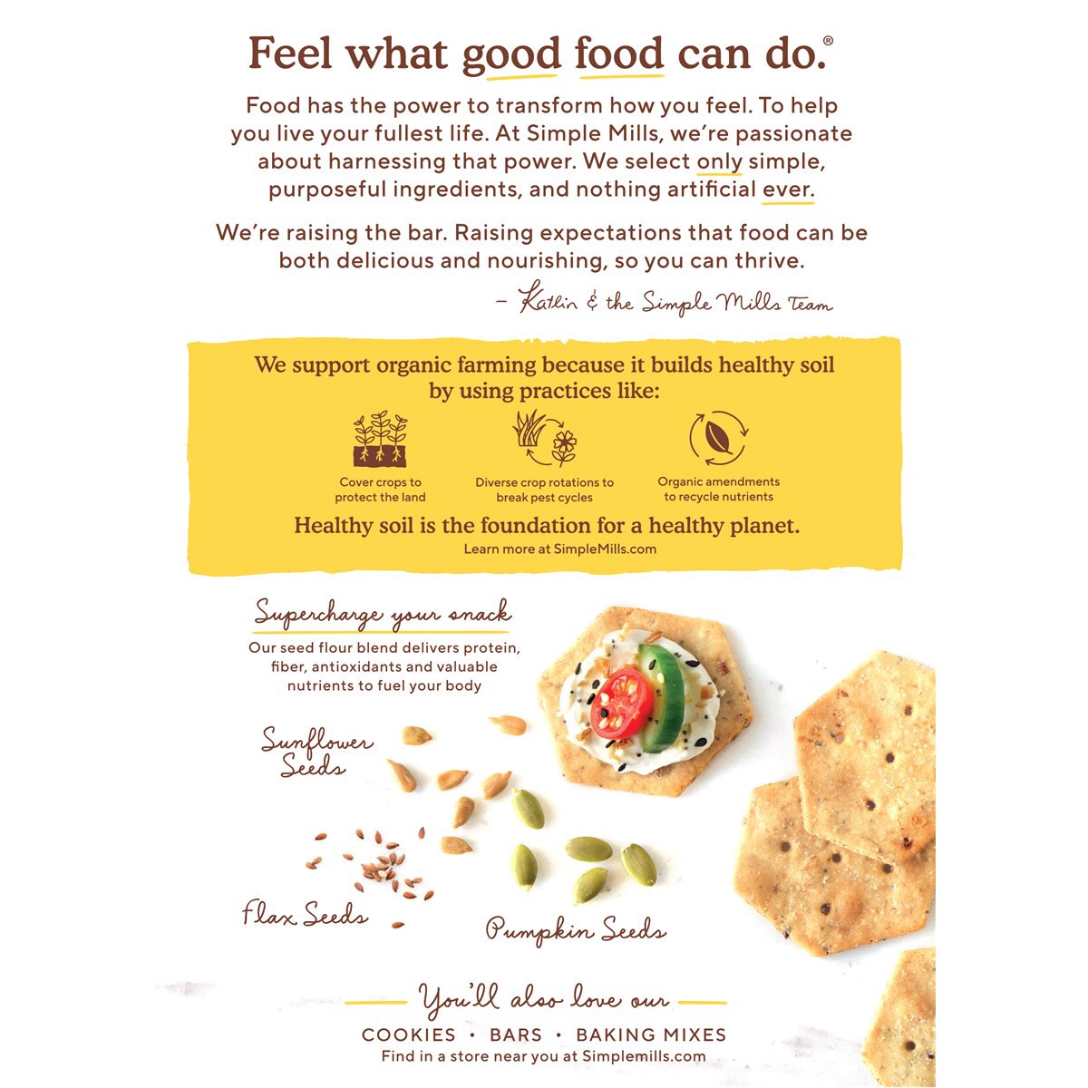 slide 5 of 5, Simple Mills Seed Flour Everything Crackers 4.25 oz, 4.25 oz