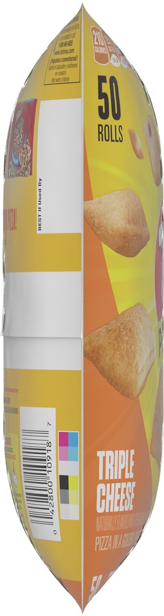 slide 4 of 8, Totino's Pizza Rolls, Triple Cheese Flavored, Frozen Snacks, 24.8 oz, 50 ct, 50 ct