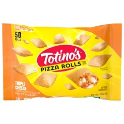 Totino's Pizza Rolls, Triple Cheese Flavored, Frozen Snacks, 50 Rolls, 24.8 oz