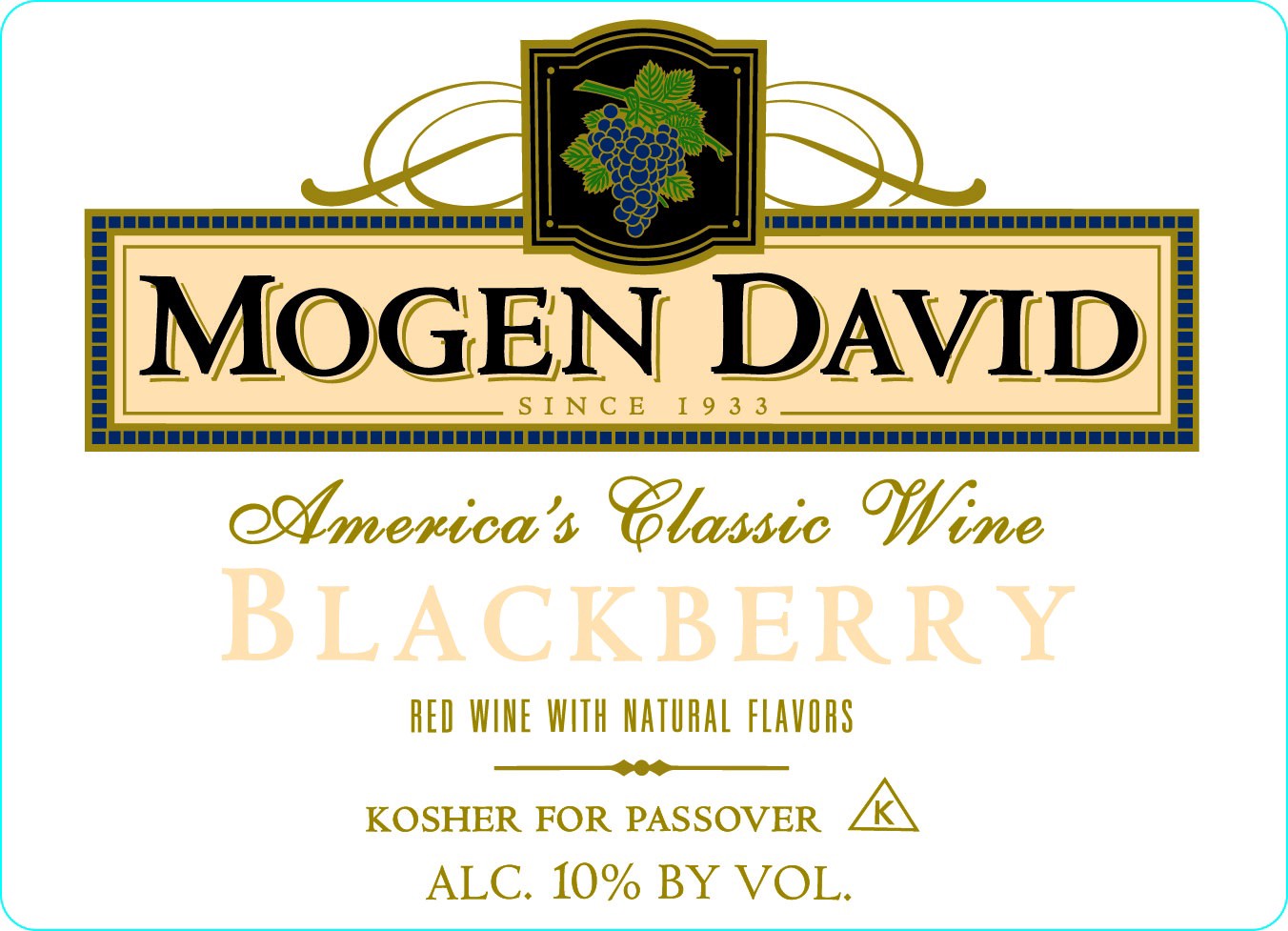 slide 3 of 3, Mogen David Blackberry Red Wine - 3L, 3 liter