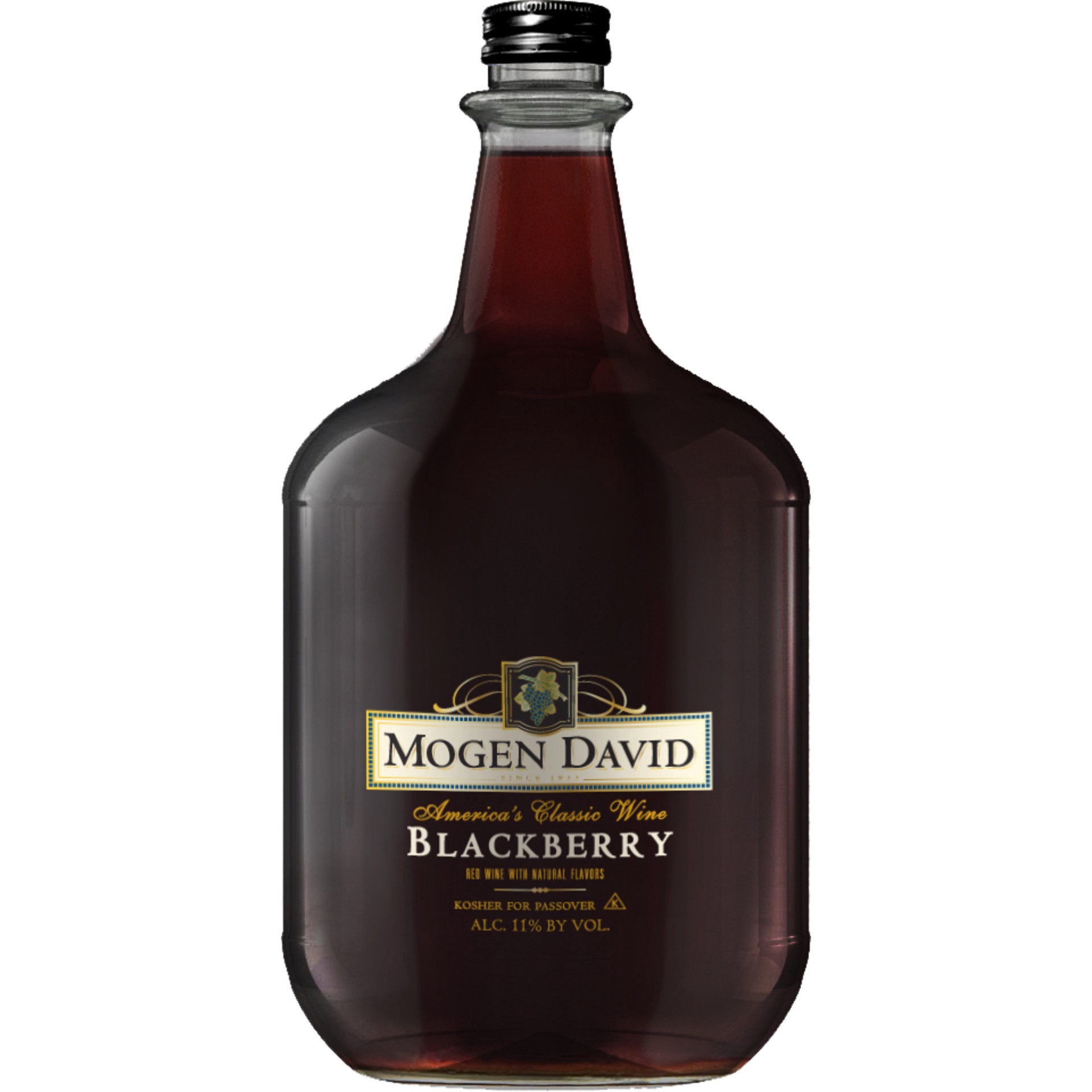 slide 1 of 3, Mogen David Blackberry Red Wine - 3L, 3 liter