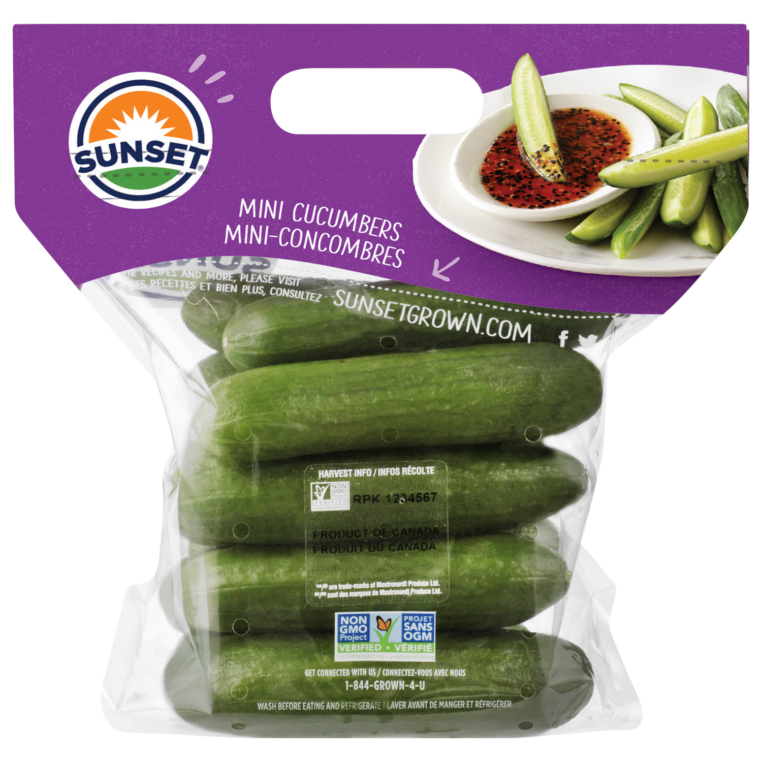 slide 2 of 8, Mini Cucumbers, 2 lbs, 2 lb