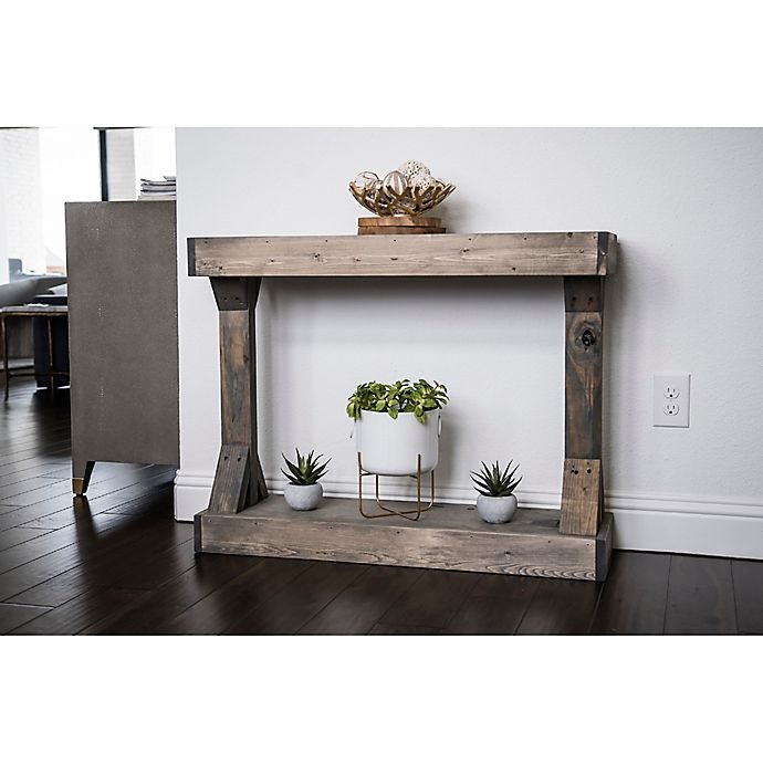 slide 2 of 4, Del Hutson Designs Barb Small Console Table - Grey, 1 ct