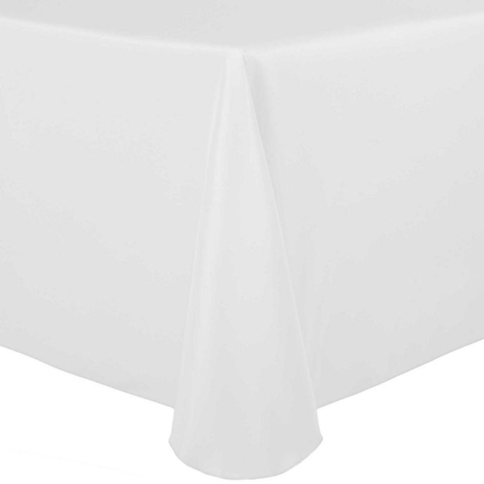 slide 1 of 2, Ultimate Textile Solid Oval Tablecloth - White, 60 in x 84 in