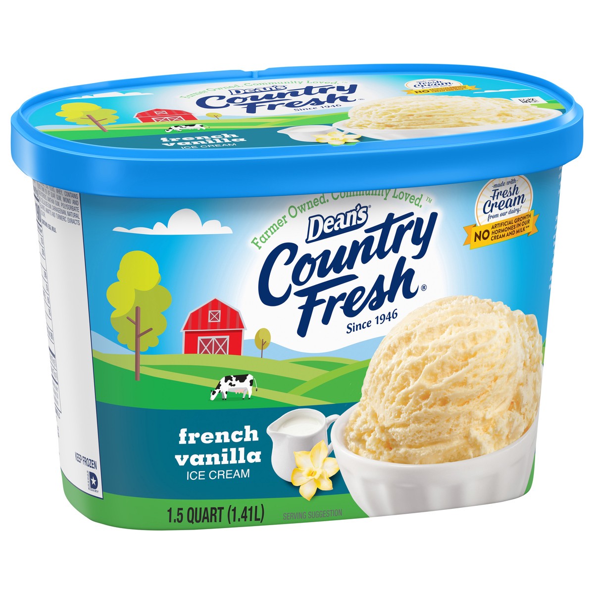 slide 3 of 4, Dean's Country Fresh French Vanilla, 48 oz
