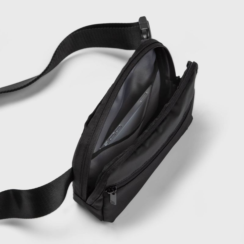 slide 3 of 3, Belt Fanny Pack Black - All In Motion™: Water-Resistant, Adjustable Strap, 1 ct