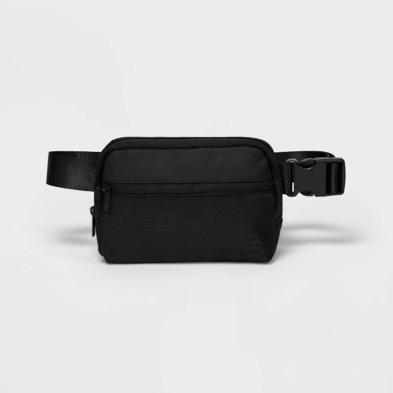 slide 1 of 3, Belt Fanny Pack Black - All In Motion™: Water-Resistant, Adjustable Strap, 1 ct