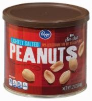 slide 1 of 1, Kroger Lightly Salted Peanuts, 12 oz