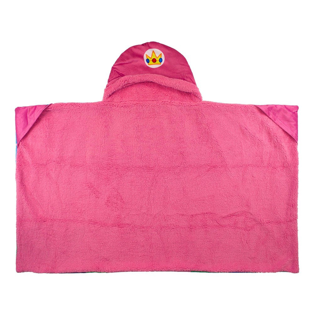 Super Mario Hooded Blanket Peach 1 ct Shipt