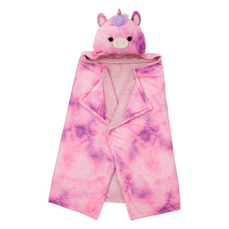 slide 2 of 4, Squishmallows Hooded Blanket Pink, 1 ct