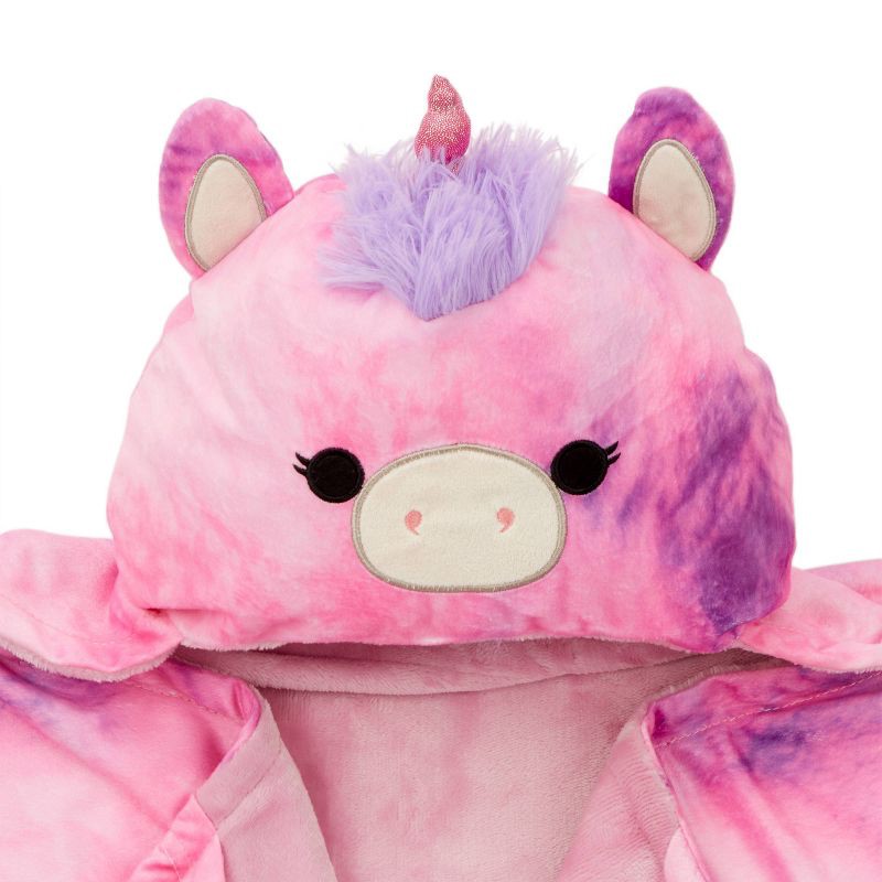 slide 4 of 4, Squishmallows Hooded Blanket Pink, 1 ct